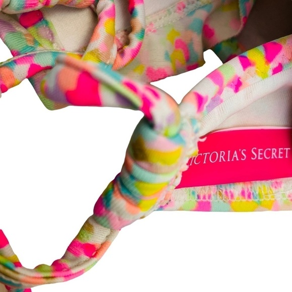 ⚡️ LAST CHANCE MARKDOWN !⭐️✨VICTORIA’S SECRET Swim Top Bikini 34C Pink Neon - Picture 7 of 11